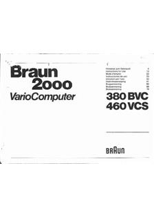 Braun (Flash) 460 VCS manual. Camera Instructions.